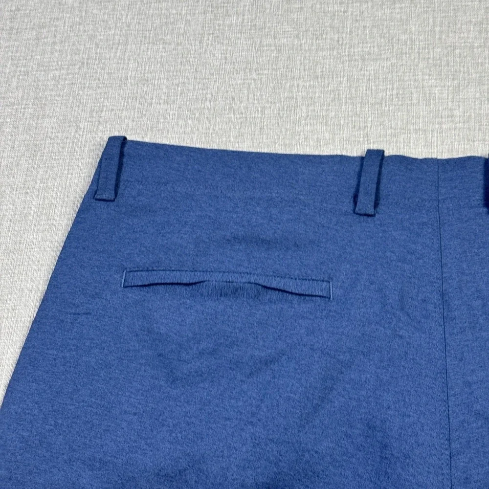 Tommy‎ Bahama Chip Shot Golf Chino Shorts Mens 40 Blue Polyester Performance